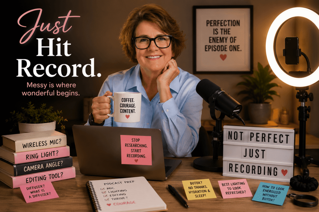 Just hit record, starting a podcast at 68