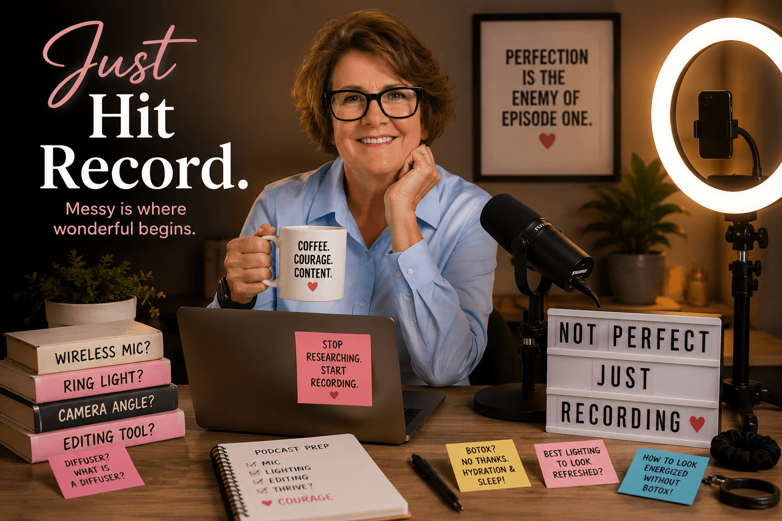 Just hit record, starting a podcast at 68
